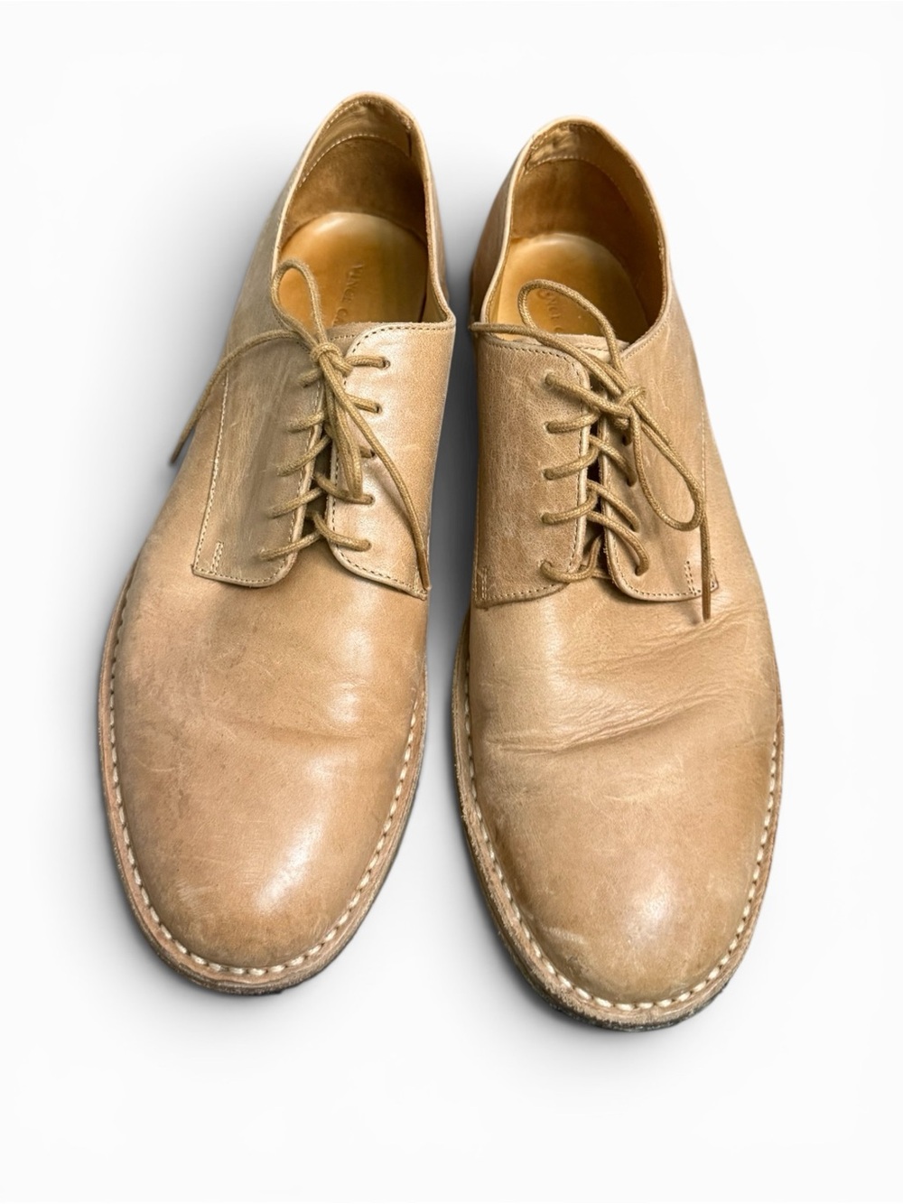 Vince Camuto Men's Horven Leather Oxfords Dress Shoe Tan Size 9.5